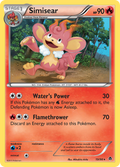Simisear 19/98 Pokémon Emerging Powers (2011) English card — catalogue reference