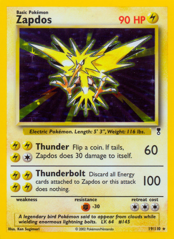 Zapdos 19/110 — Pokémon Legendary Collection