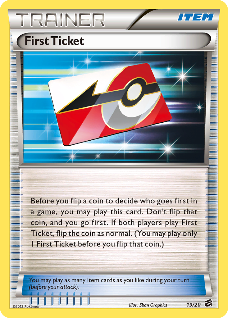 First Ticket 19/20 Pokémon Dragon Vault (2012) English card — catalogue reference