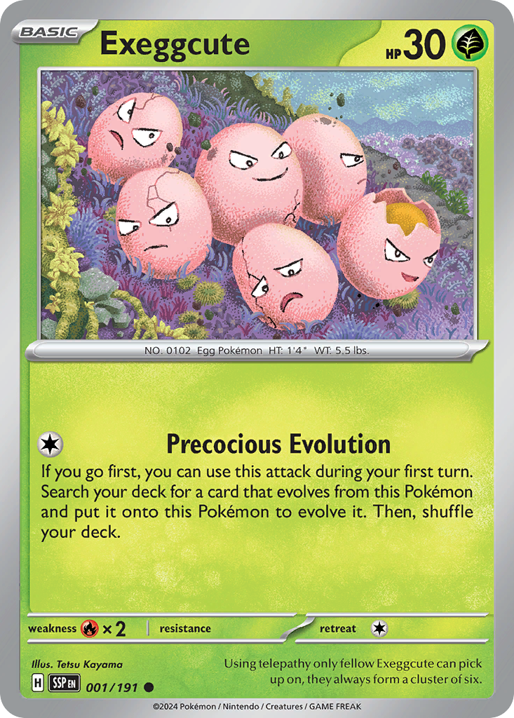 Pokemon Exeggcute Surging Sparks 001/191