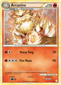 Arcanine 1/123 Pokémon HeartGold & SoulSilver (2010) English card — catalogue reference