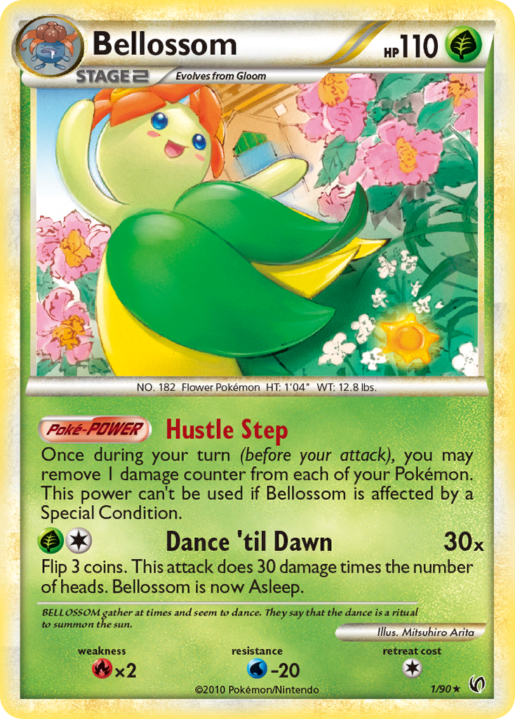 Bellossom 1/90 Pokémon Undaunted (2010) English card — catalogue reference