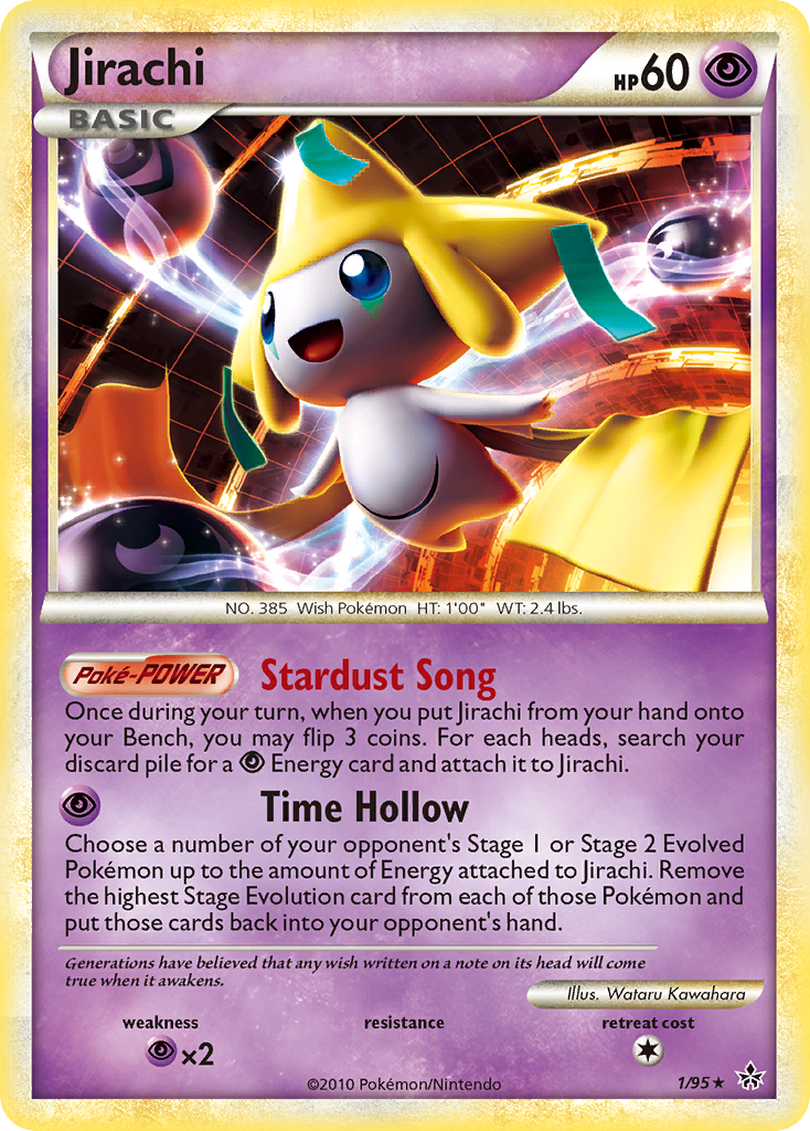 Jirachi 1/95 Pokémon Unleashed (2010) English card — catalogue reference