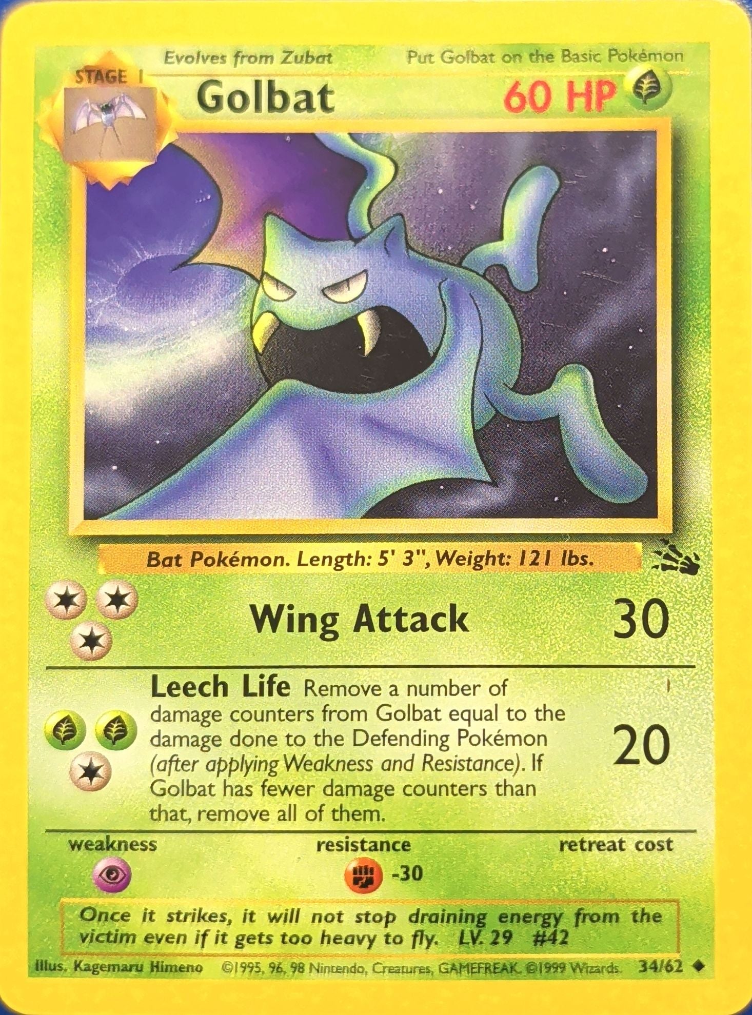 Nidoran M Common Legendary Collection 083/110 MP (Back)