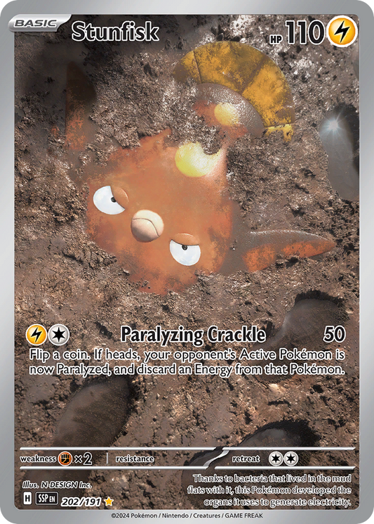 Pokemon Stunfisk Surging Sparks 202/191