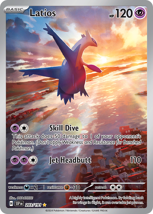 Pokemon Latios Surging Sparks 203/191