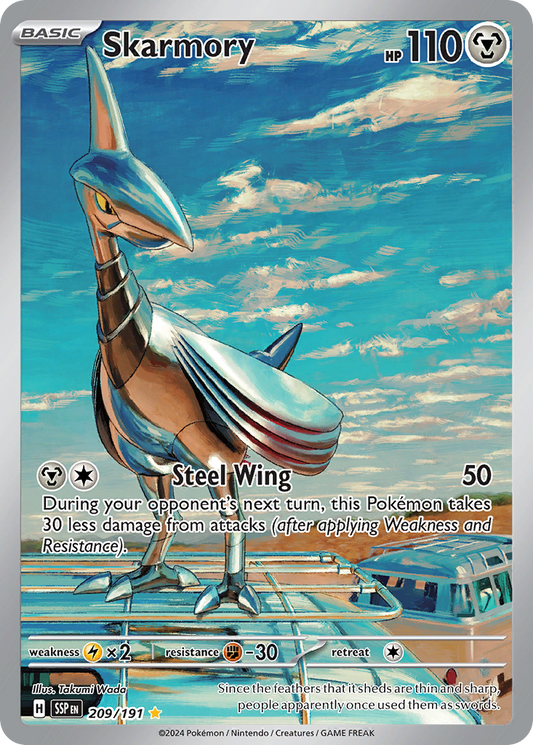 Pokemon Skarmory Surging Sparks 209/191