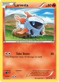 Larvesta 20/101 Pokémon Noble Victories (2011) English card — catalogue reference