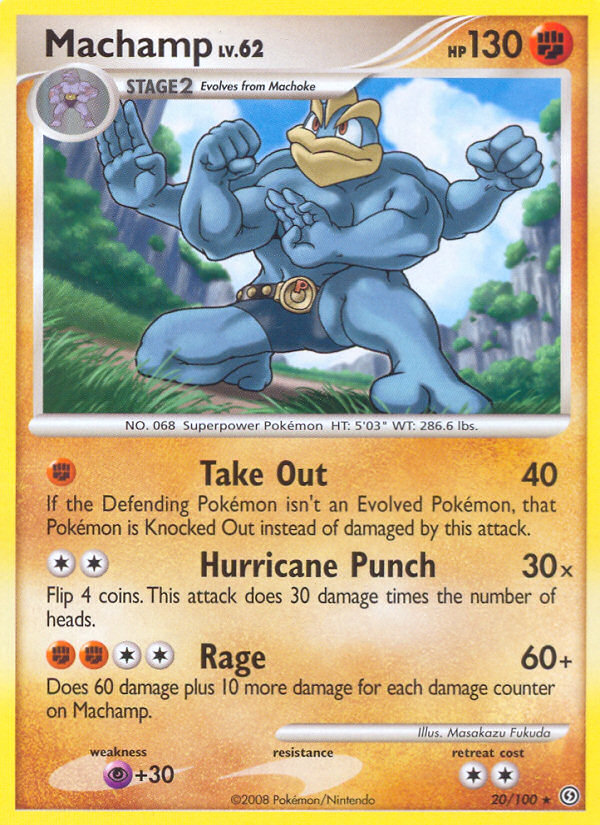 Machamp 20/100 Pokémon Stormfront (2008) English card — catalogue reference