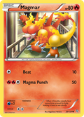 Magmar 20/124 Pokémon Dragons Exalted (2012) English card — catalogue reference