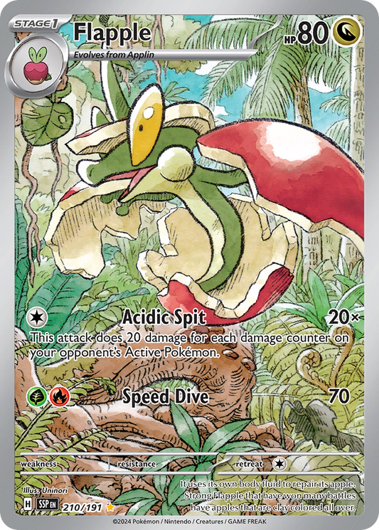 Pokemon Flapple Surging Sparks 210/191