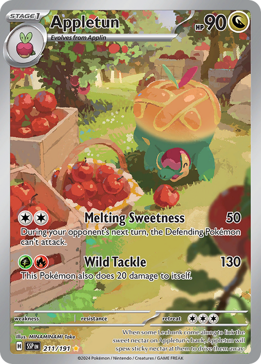 Pokemon Appletun Surging Sparks 211/191