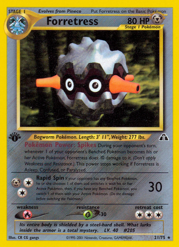 Forretress 21/75 — Pokémon Neo Discovery