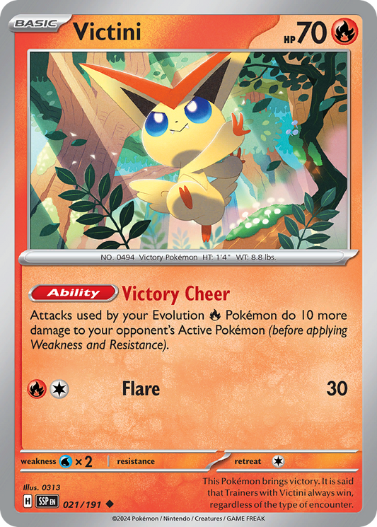 Pokemon Victini Surging Sparks 021/191