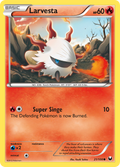 Larvesta 21/108 Pokémon Dark Explorers (2012) English card — catalogue reference