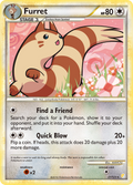 Furret 21/123 Pokémon HeartGold & SoulSilver (2010) English card — catalogue reference