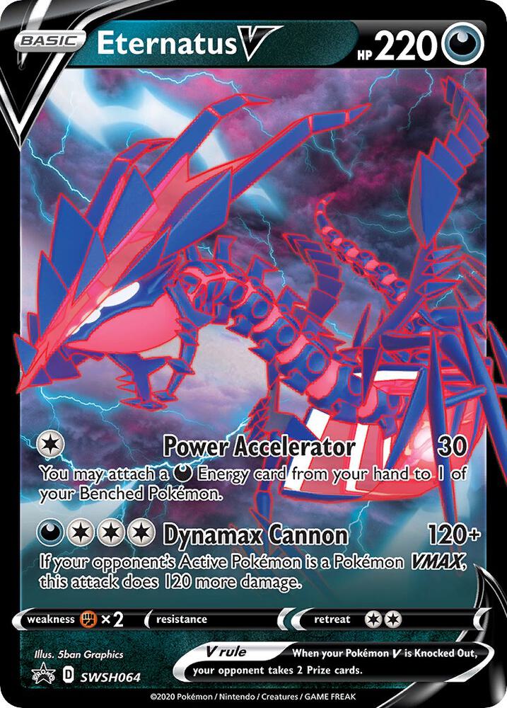 Eternatus V Promo SWSH: Sword & Shield Promo Cards SWSH064 MP (Back)