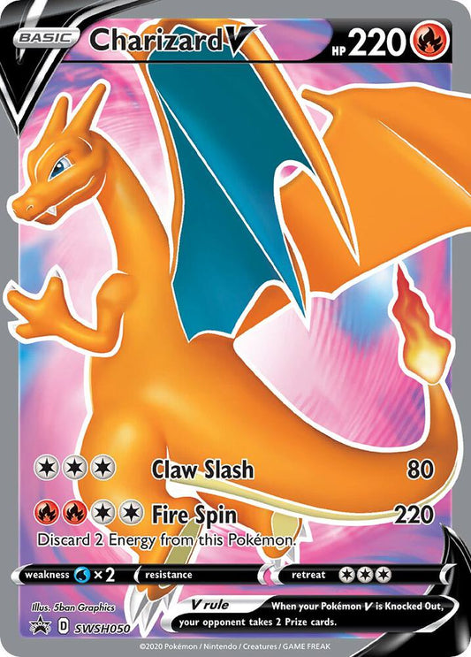Charizard V - Promo SWSH: Sword & Shield Promo Cards SWSH050 MP (Back)