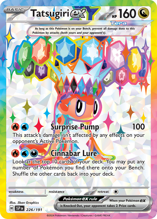 Pokemon Tatsugiri ex Surging Sparks 226/191