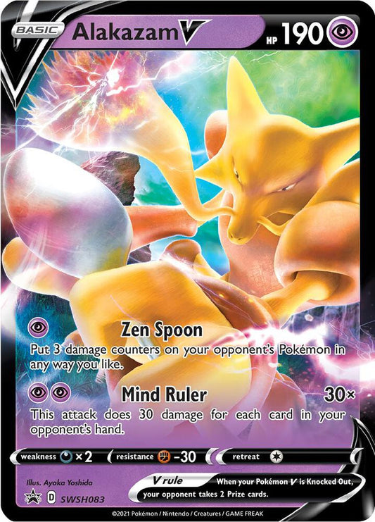 Alakazam V - Promo SWSH: Sword & Shield Promo Cards SWSH083 MP (Back)