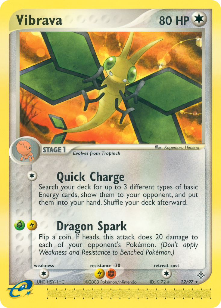 Vibrava 22/97 — Pokémon EX Dragon