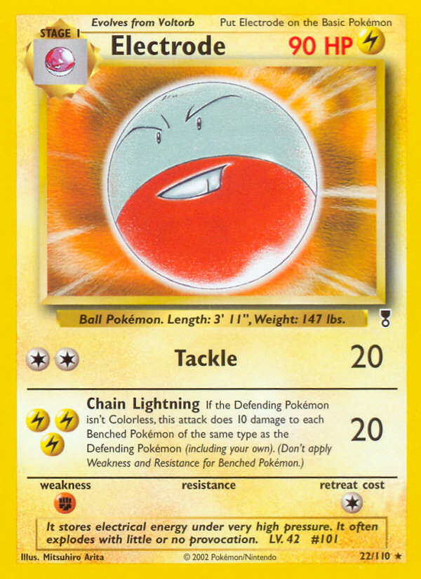 Electrode 22/110 — Pokémon Legendary Collection