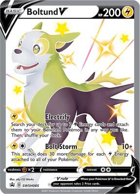 Boltund V - Promo SWSH: Sword & Shield Promo Cards SWSH085 MP (Back)