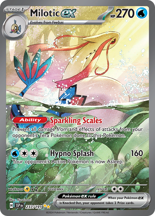 Pokemon Milotic ex Surging Sparks 237/191