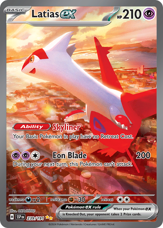 Pokemon Latias ex Surging Sparks 239/191