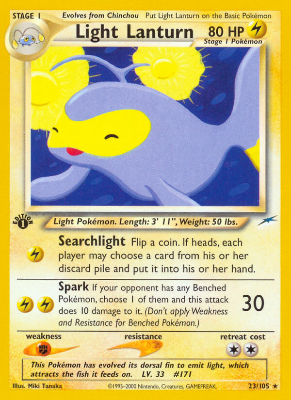 Light Lanturn 23/105 — Pokémon Neo Destiny