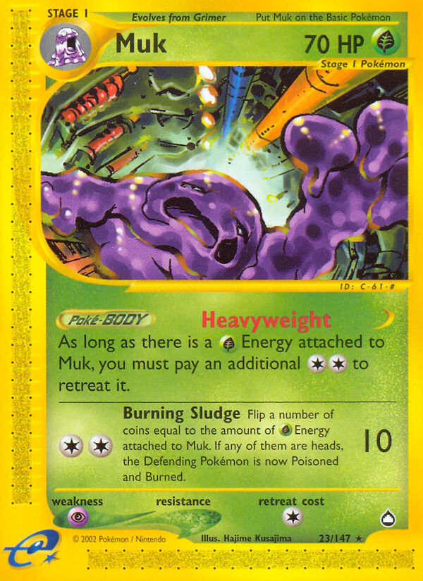 Muk 23/147 — Pokémon Aquapolis