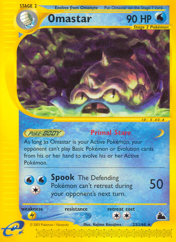 Omastar 23/144 — Pokémon Skyridge