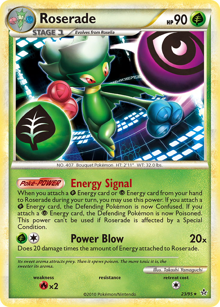 Roserade 23/95 Pokémon Unleashed (2010) English card — catalogue reference