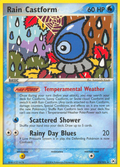 Rain Castform 23/101 Pokémon EX Hidden Legends 2004 card