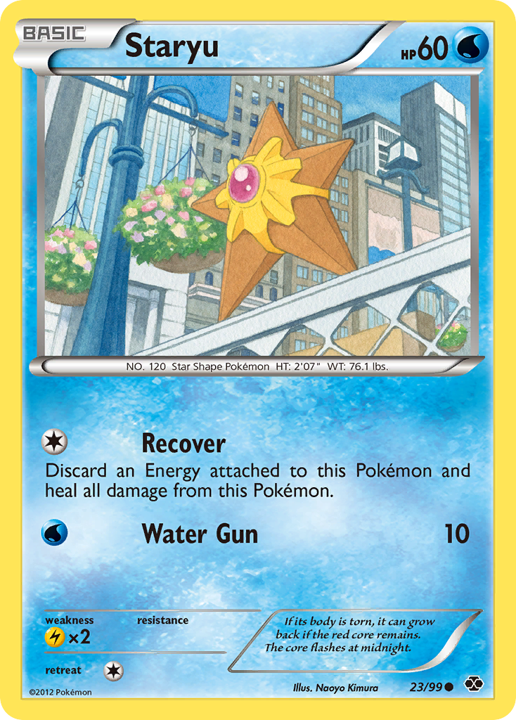 Staryu 23/99 Pokémon Next Destinies (2012) English card — catalogue reference