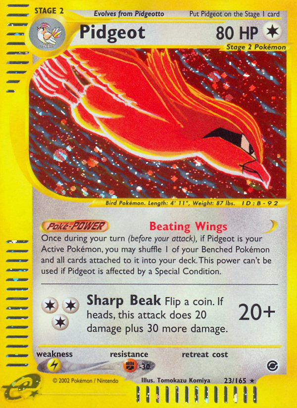 Pidgeot 23/165 — Pokémon Expedition Base Set