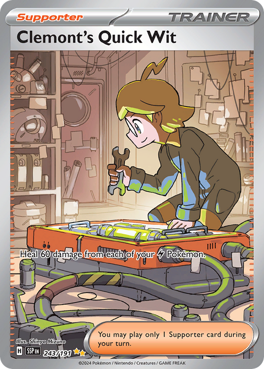 Pokemon Clemont's Quick Wit Surging Sparks 243/191