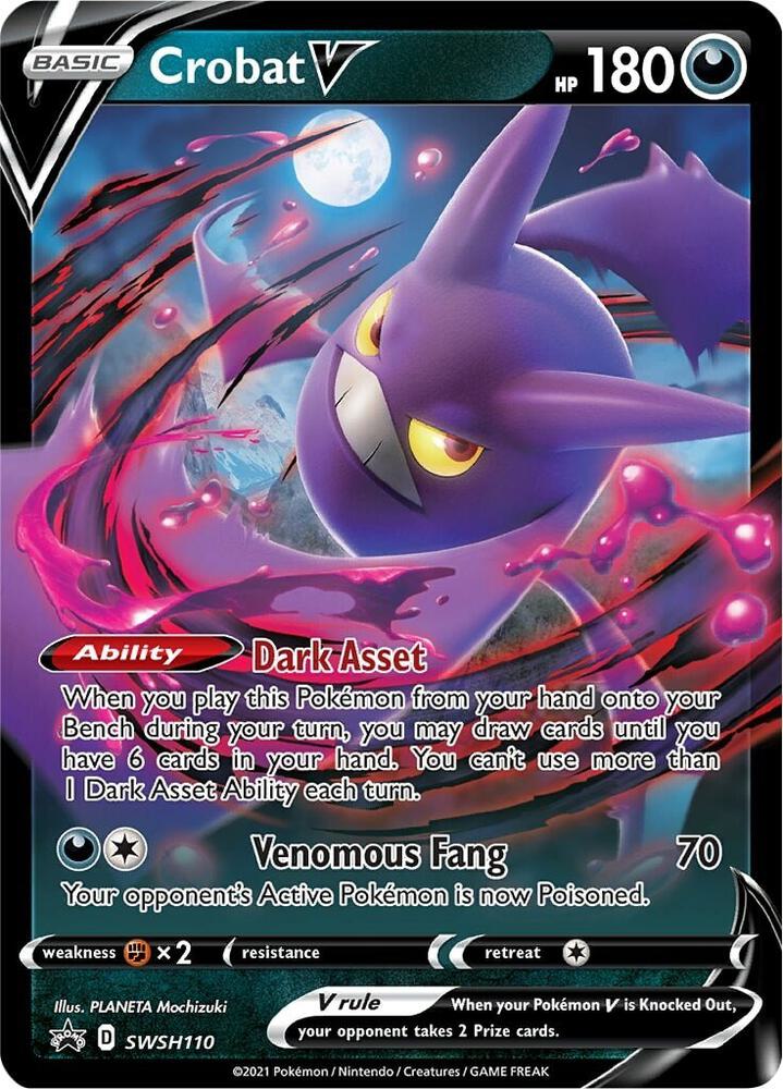Crobat V - Promo SWSH: Sword & Shield Promo Cards SWSH110 MP (Back)