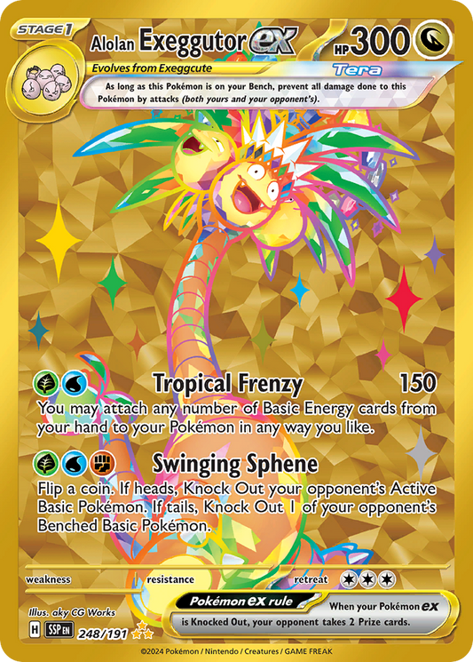 Pokemon Alolan Exeggutor ex Surging Sparks 248/191