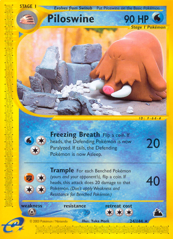 Piloswine 24/144 — Pokémon Skyridge