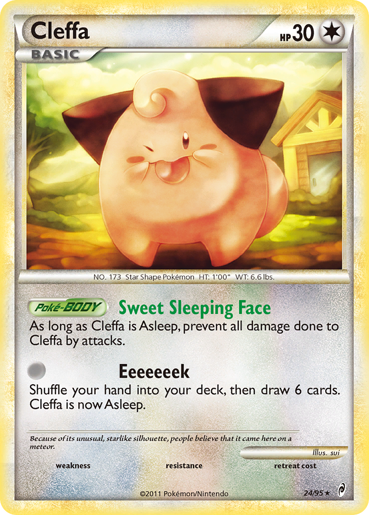 Cleffa 24/95 Pokémon Call of Legends (2011) English card — catalogue reference