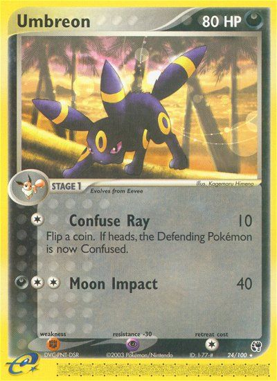 Umbreon 24/100 — Pokémon EX Sandstorm