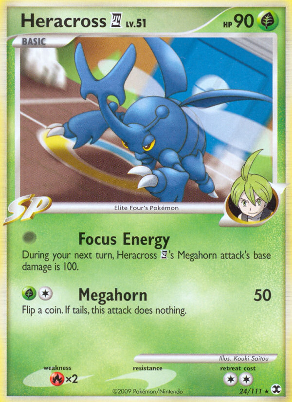 Heracross E4 24/111 Pokémon Rising Rivals (2009) English card — catalogue reference