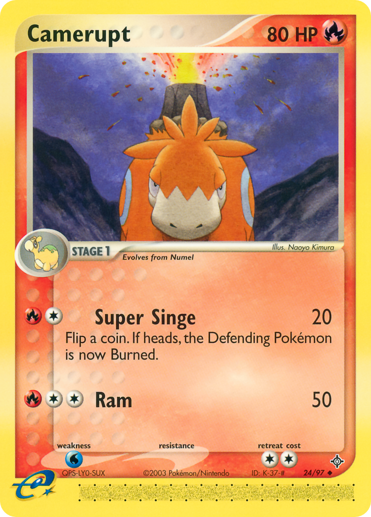 Camerupt 24/97 — Pokémon EX Dragon