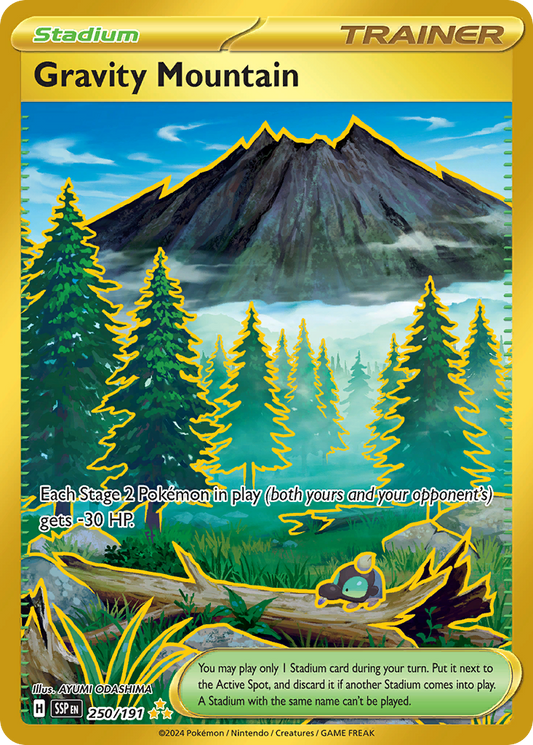 Pokemon Gravity Mountain Surging Sparks 250/191