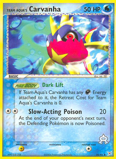 Team Aqua's Carvanha 25/95 — Pokémon EX Team Magma vs Team Aqua