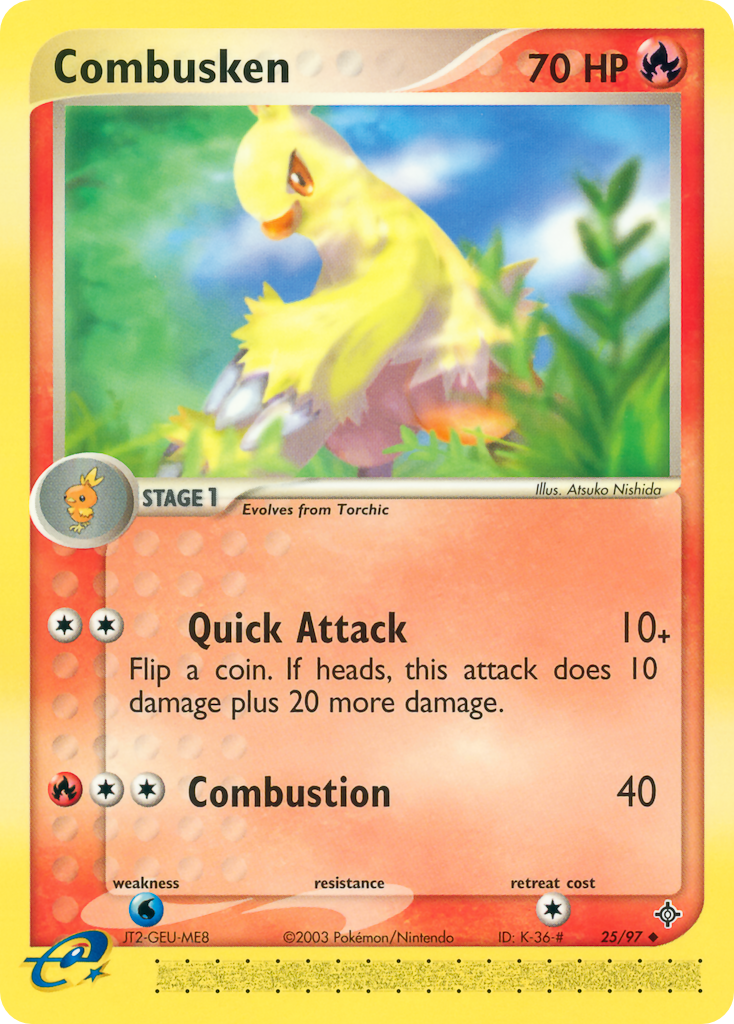 Combusken 25/97 — Pokémon EX Dragon