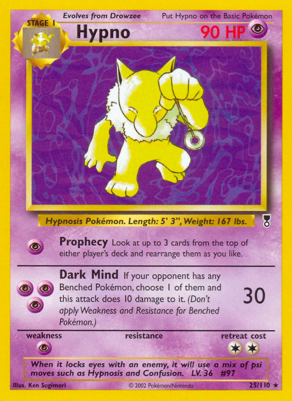 Hypno 25/110 — Pokémon Legendary Collection