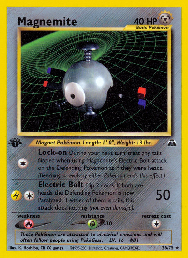Magnemite 26/75 — Pokémon Neo Discovery