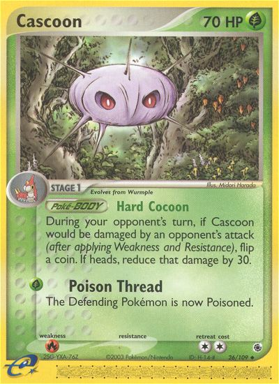 Cascoon 26/109 — Pokémon EX Ruby & Sapphire